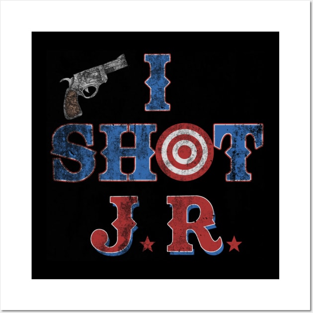 I Shot JR, distressed and faded Wall Art by MonkeyKing